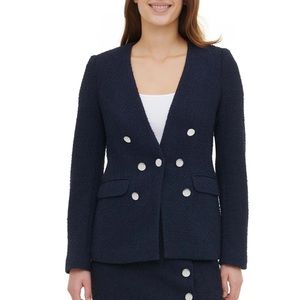 Calvin Klein Seven Button Double Breasted Blazer